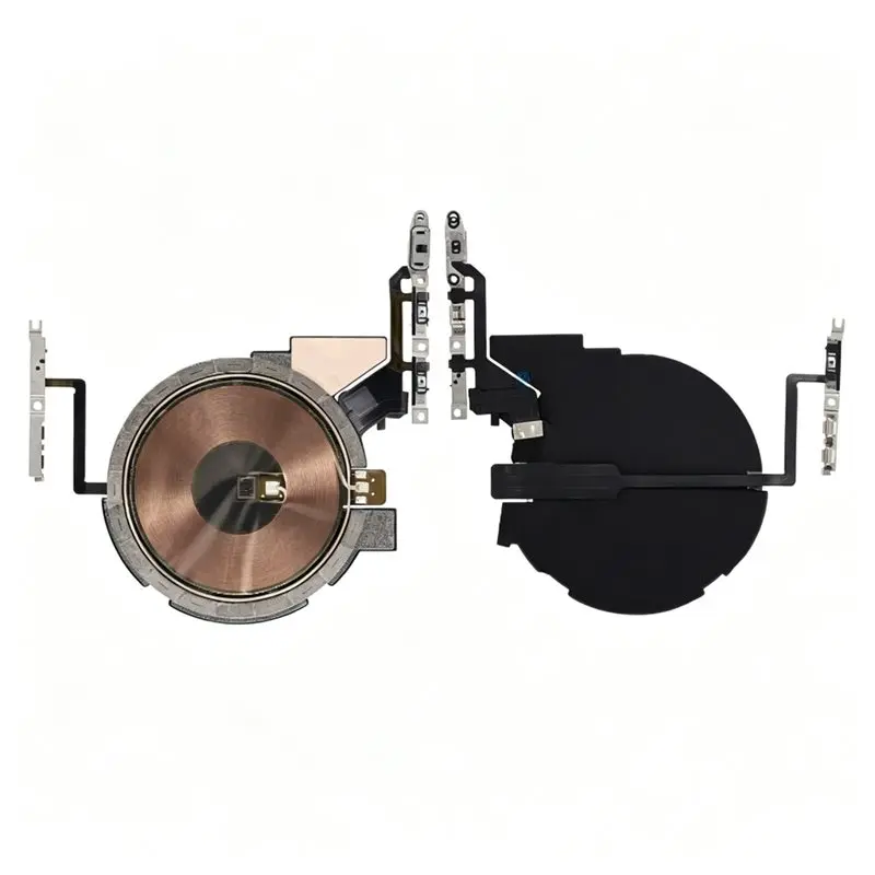 B27B Wireless Charging Module Volume Control Flex Cable, Mute Switch Flex Cable, And Sensor Sticker For 14 Pro 1PC