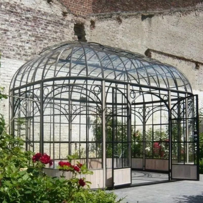 Hand-Forged Garden Sunroom  Rustproof Outdoor Relaxation Room  Size Customization