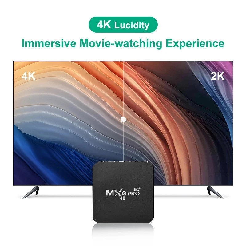 Mxq Pro ТВ-приставка Android RK3228A 2,4 GWiFi 8 ГБ ОЗУ 128 Гб ПЗУ медиаплеер 4K телеприставка Smart TV BOX