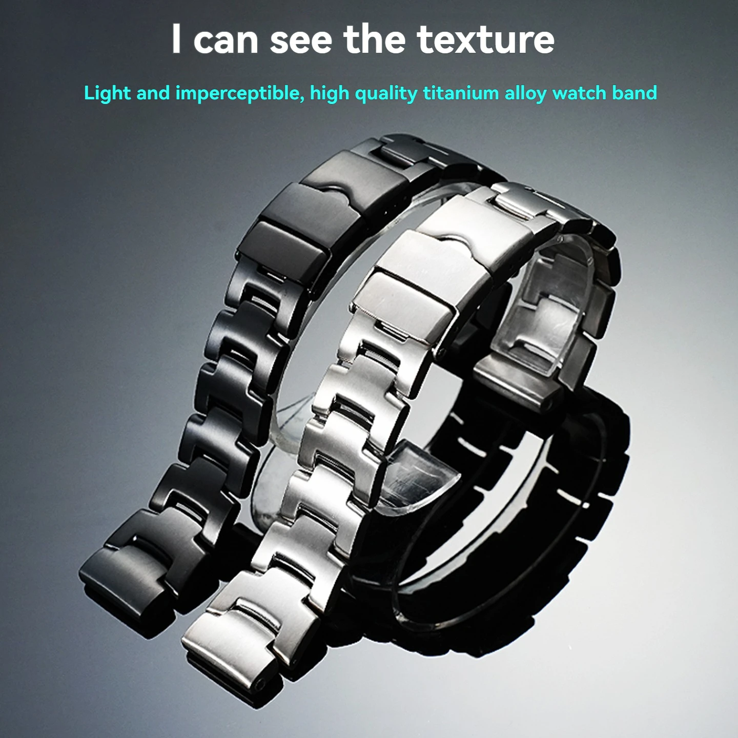 PRG-260/prg-550 حزام ساعة معدني من التيتانيوم لساعة كاسيو PROTREK PRW-2000/2500/3500/prw-5000/5100 حزام ساعة من سبائك التيتانيوم للرجال 18 مللي متر