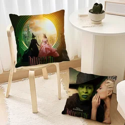 W-Wicked Part One Movie Pillow Case Living Room Accent Couch Back Support Square Lounge Restful Nap Companion ﻿