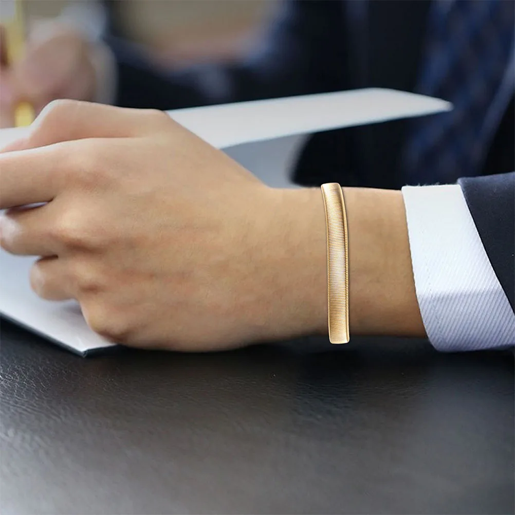 

12Pcs Mens Adjustable Elastic Metal Sleeve Garters Anti Slip Shirt Sleeve Holders Stretchy Armbands for Casual Office Wear