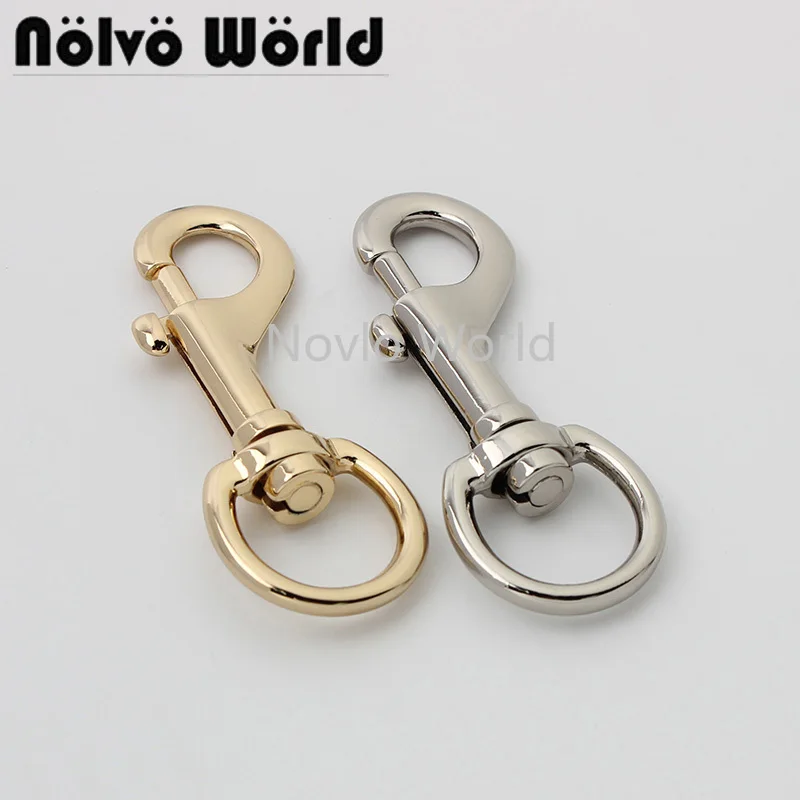 

10-50pcs 4 colors 3/4 inch 2cm Big hook trigger snap hook swivel clasp lobster claws swivel hooks for bags dog leash metal