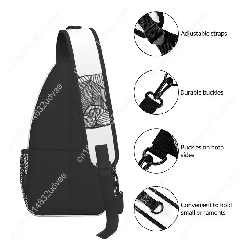 Mochila informal de Bulldog Francés para ciclismo, Camping, para amantes de los perros Frenchie, mochila cruzada en el pecho, mochila de hombro