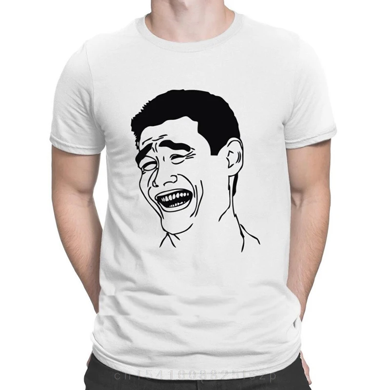 Meme Funny Picture T shirts Sunlight Top Quality Crazy Knitted T Shirt For Men Fun O - Neck Comfortable Anlarach Letter