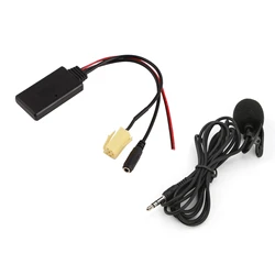 Bluetooth 5.0 AUX Cable Adapter with Microphone Handsfree Replacement for Fiat 500/Grande Punto/Qubo/Fiorino Car Audio Adapter