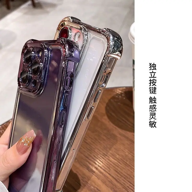 Für Samsung S26FE Hülle Luxuriöse Galvanisierte Transparente Silikonhülle Hautfreundliche TPU-Abdeckung Für Samsung S26 FE Stoßfeste Hülle – Detail 7