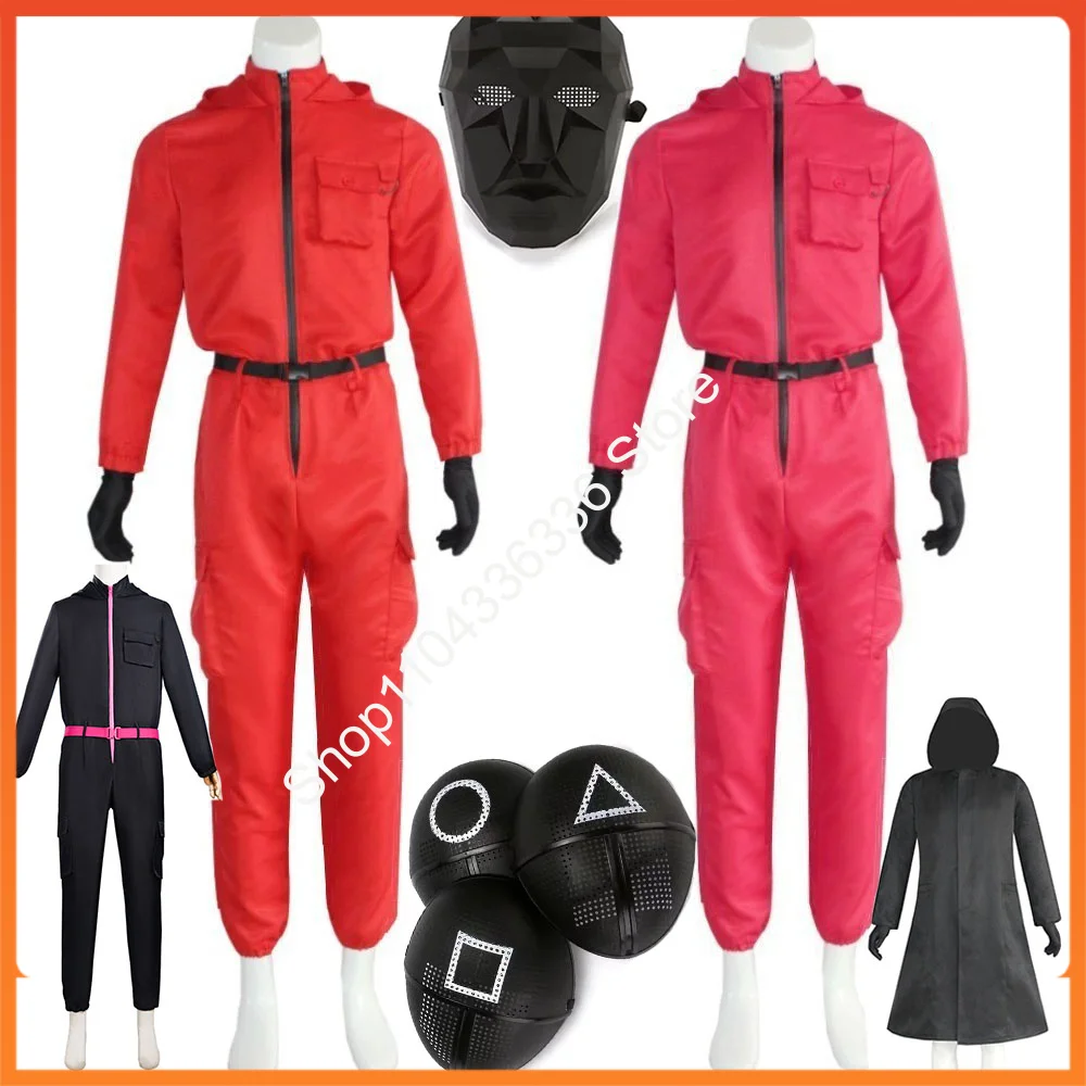 

Костюм для косплея Calamari, комбинезон для гвардии, спортивный костюм для подростков, комбинезон с капюшоном, пояс, перчатки, маска, комплект на Хэллоуин, XS-XXXL