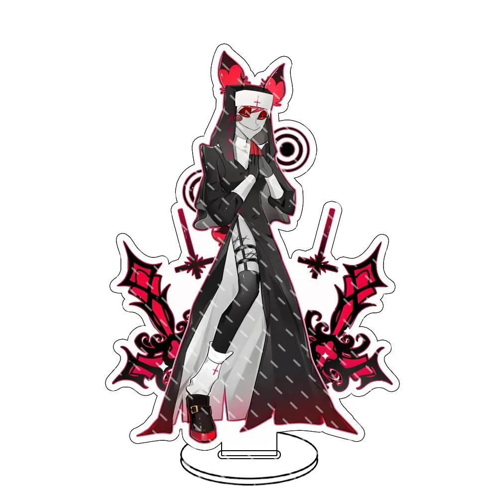 Anime Helluva Boss Acrylic Stand Sign Desktop Decor Ornaments Charlie Vaggie Angel Dust Alastor Model Toy Figure Birthday Gift