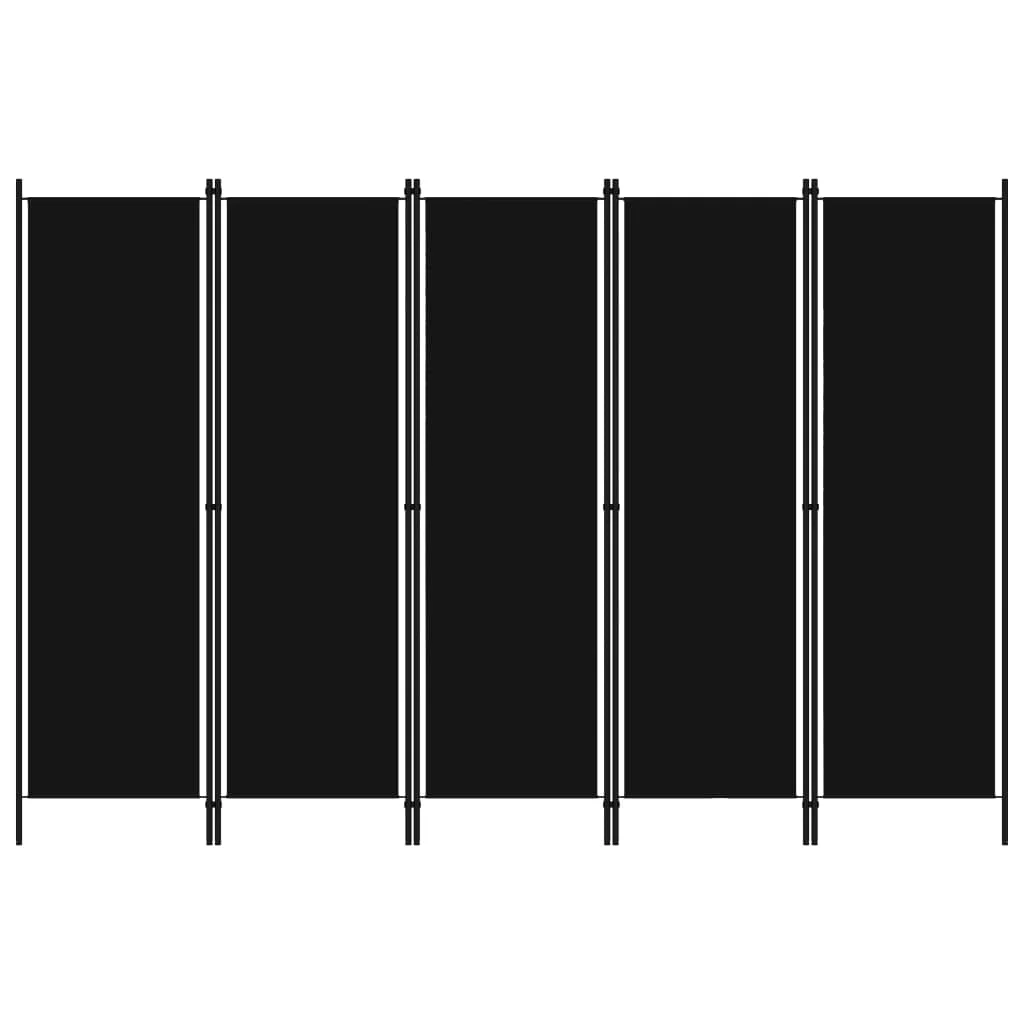 

5-Panel Room Divider Black 98.4"x70.9" Room Trellis Divider and Folding Privacy Screens Home Decorate