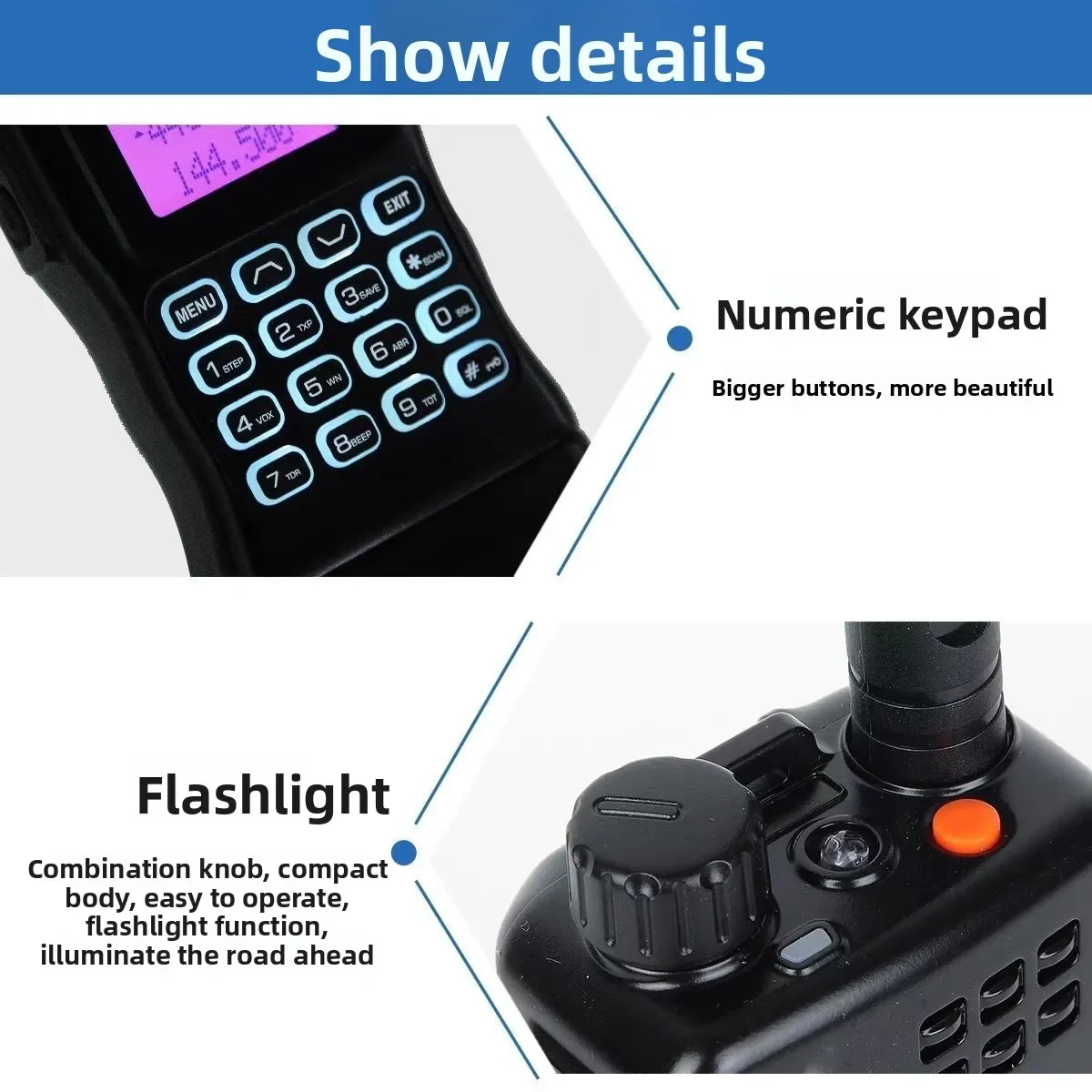 Practical bestseller BAOFENG  AR-152 AN/PRC-152 Style Tactical Military Dual Band FM Handheld Radio High Power Anti-fall Outdoor view 6