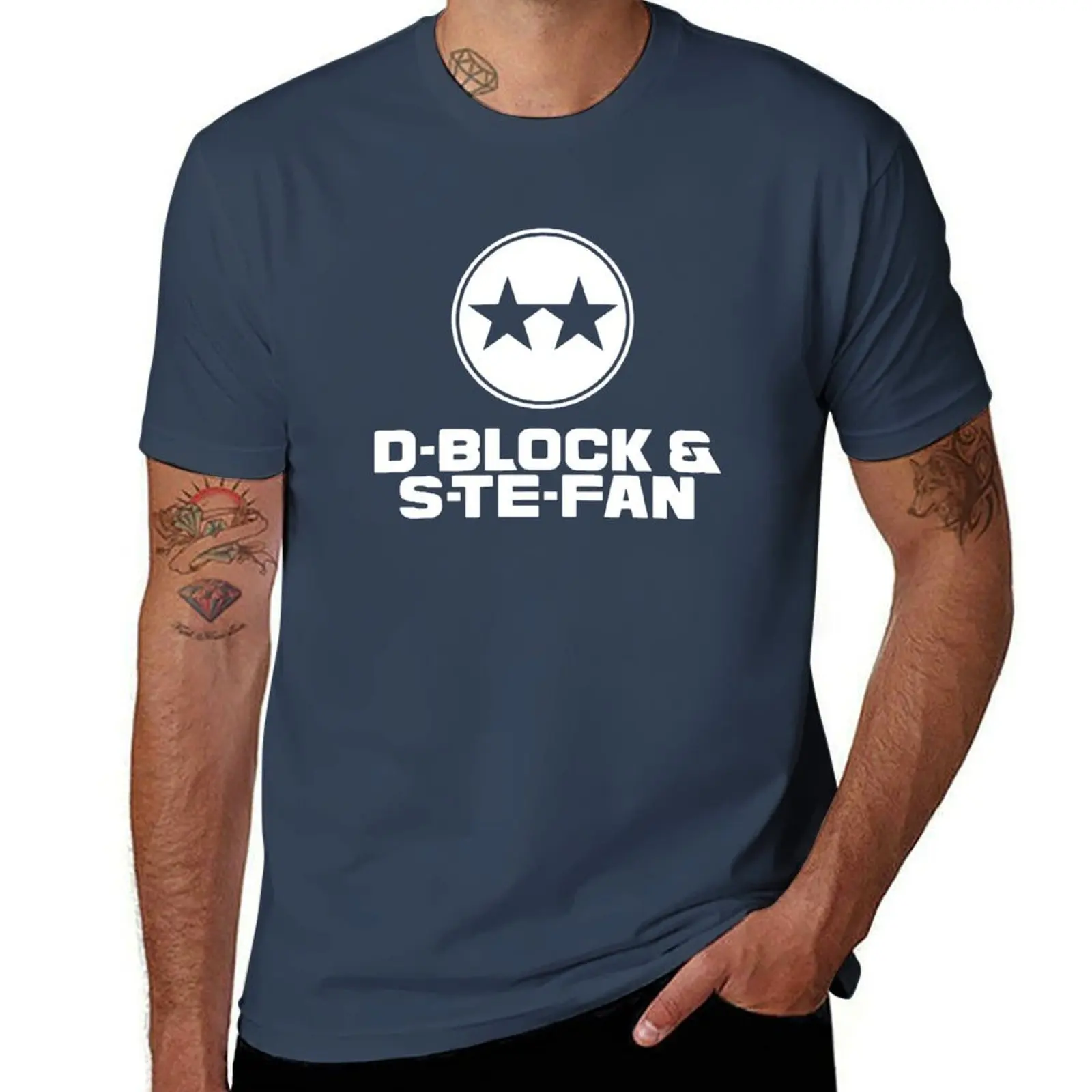 D-BLOCK & S-TE-FAN T-Shirt man t shirt designer man t shirts cotton mens graphic t shirts T-Shirt