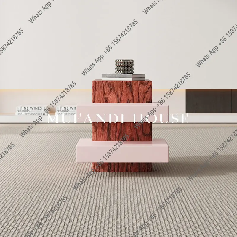 Creative geometric corner few light luxury home high-end artistic edge few simple modern designer living room
