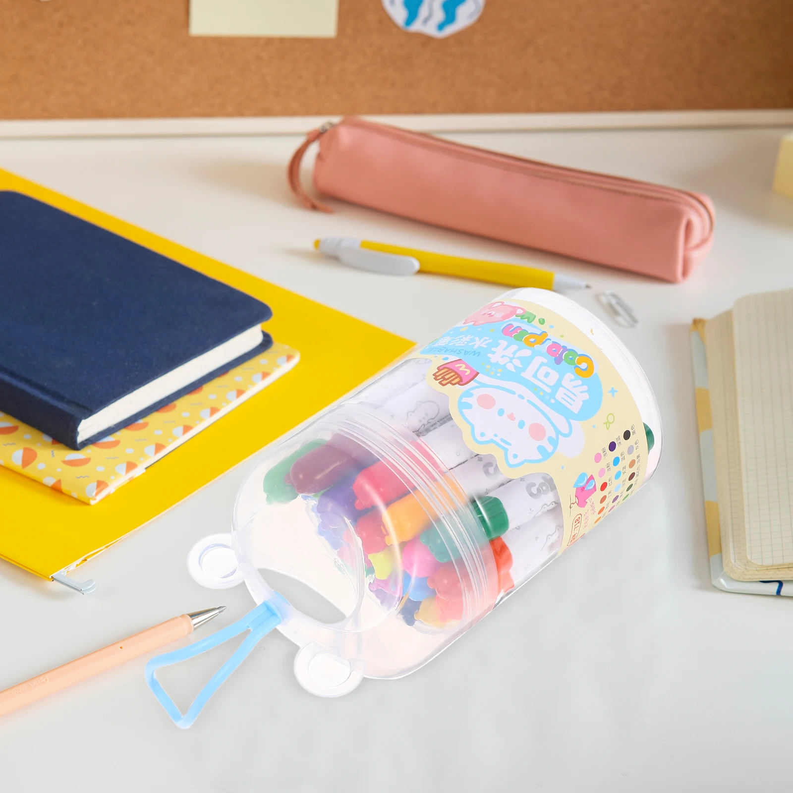 

24Pcs Washable Markers Set Bright Colors Soft Tip Comfortable Grip for Classroom School Projects Markers for Coloring