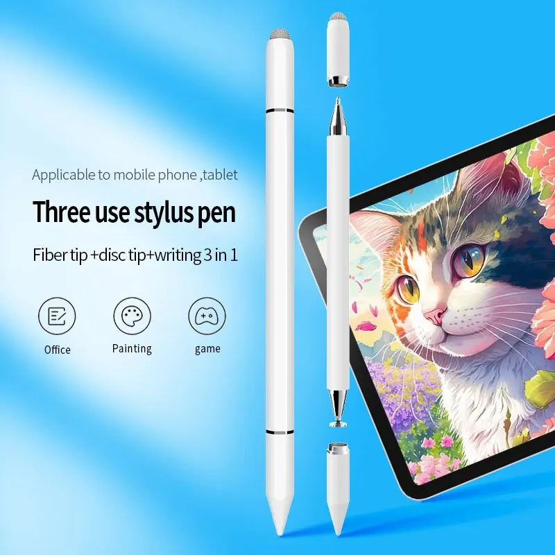 Wenku Magnetic Adsorption 4 in 1 Universal Capacitive Stylus Pen Tips Screw With Ink No Battery for Android Touch Screens Iphone