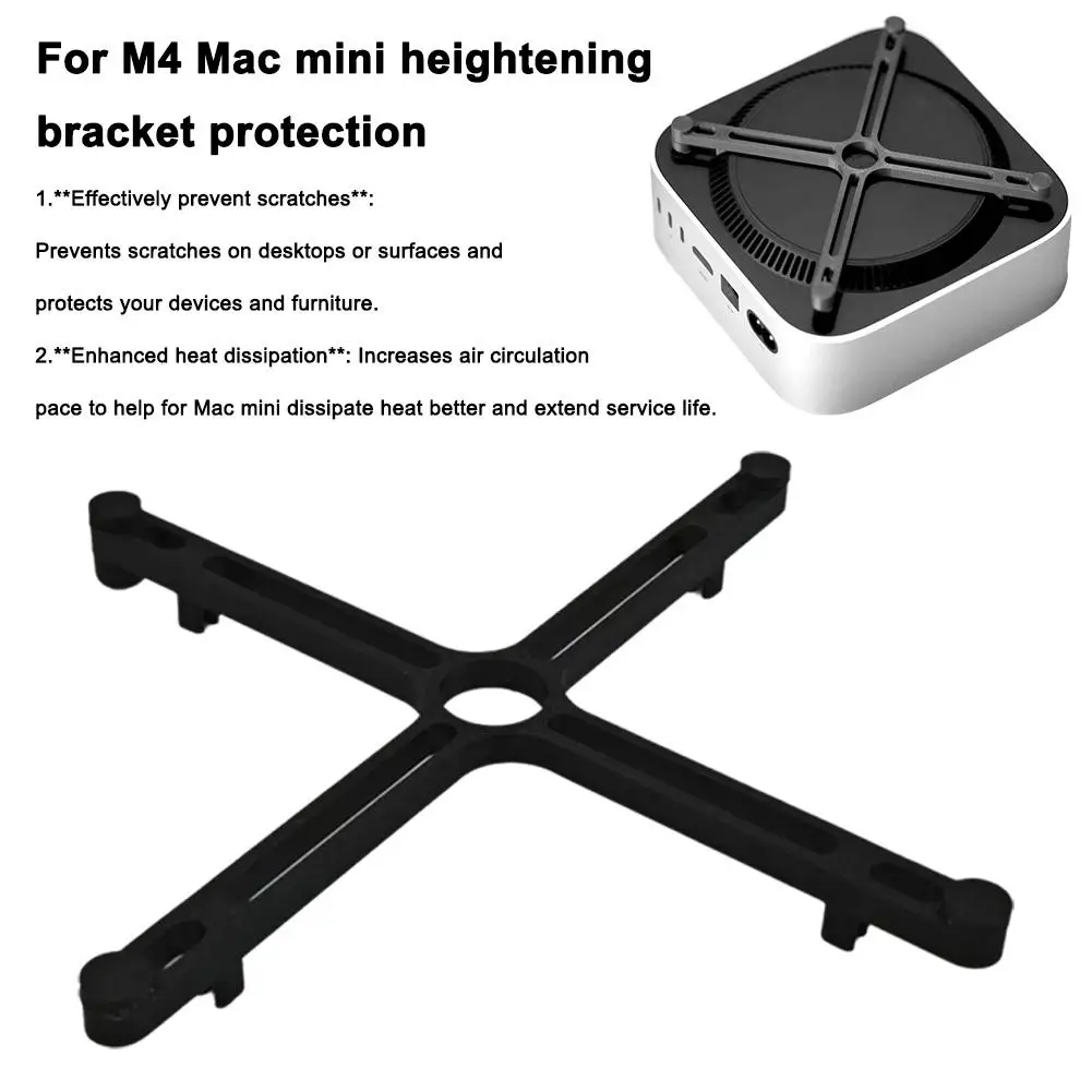 3D Printed Products Are Suitable For M4 Series Mac Mini With Elevated Brackets And Protective Pads To Enhance Heat Dissipat K2W2