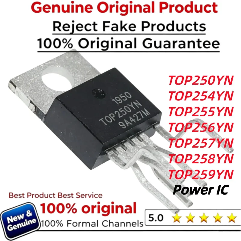 10pcs 100% New Imported Original  TOP257YN  TOP258YN  TOP259YN TOP250YN  TOP254YN  TOP255YN  TOP256YN  Power IC TO-220