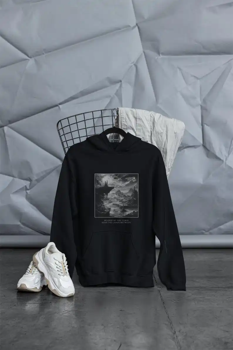 Dark Souls Landscape Hoodie, Cool Graphic Print