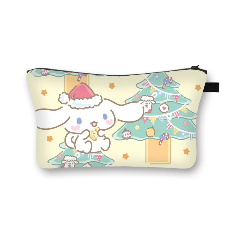 Sanrio Kuromi Melody Cinnamoroll Lápis Pouch, Grande Capacidade Pen Case, bonito saco cosmético para meninas, Artigos de papelaria para estudante