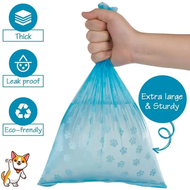 Pet Poop Bags Disposable Waste Bags For Dog and Cat Small Rolls Outdoor Clean Pets Supplies