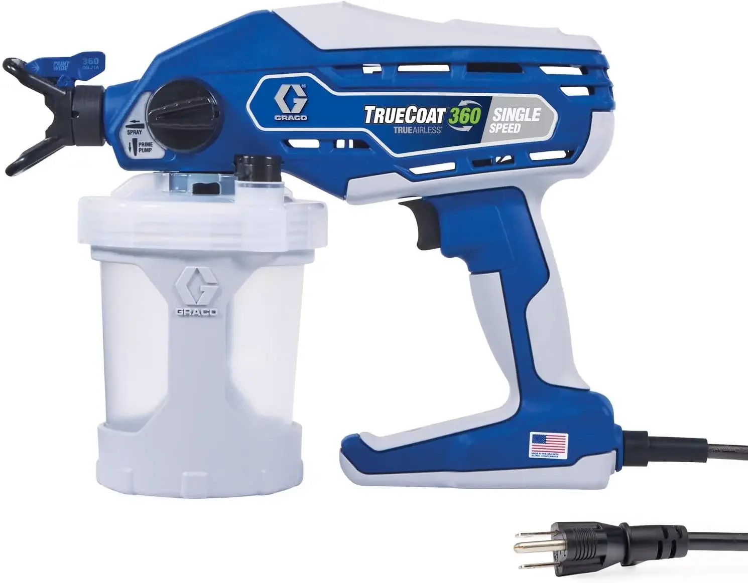 TrueCoat 360 Single Speed Paint Sprayer, Corded Electric, (Blue/White)