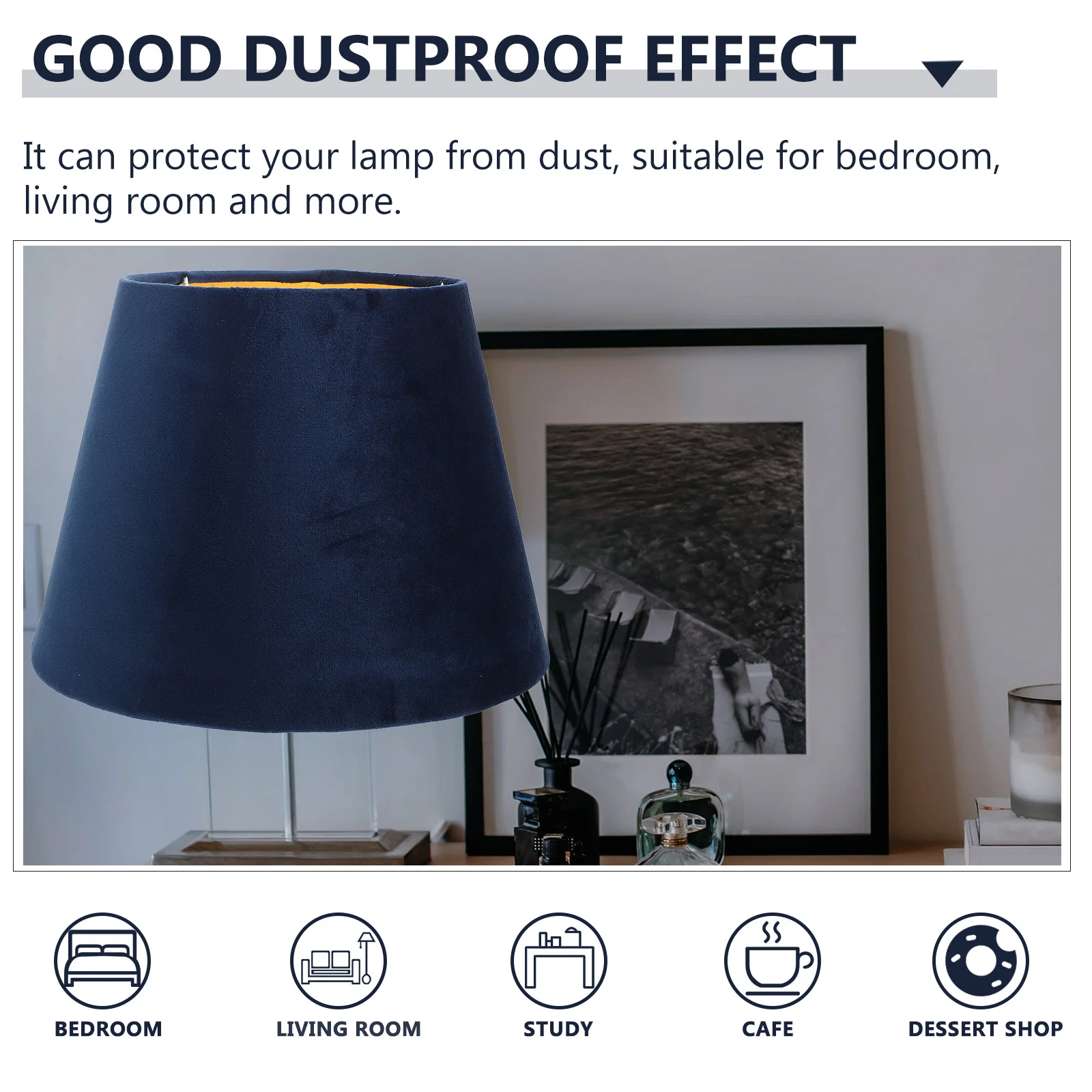 Gold Lined Lampshade High-Quality Cloth For Wall Floor Bedside Lamp Lightweight Decorative Light Cover Simple Design Table Lamp