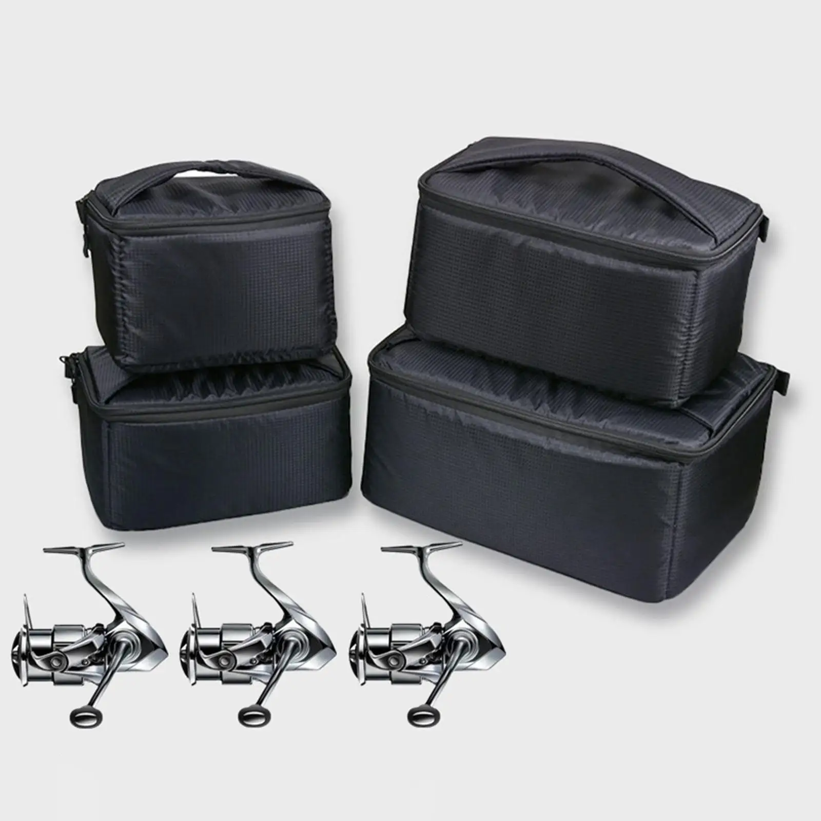 

2/3/4/6 сетка, сумка для рыболовной катушки, портативная уличная рыболовная катушка и сумка для снаряжения, водонепроницаемые сумки для хранения рыболовных снастей