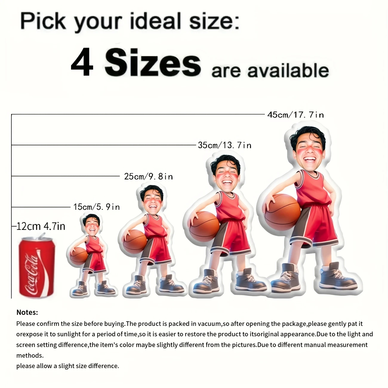 Hot Basketball Pillow Customization, Personalized Face And Body Pattern Combination, Double-Sided Digital Printing Design, Home