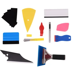 11 Pcs/Set Automotive Stickers Window Tint Tool Car Squeegee Film Invisible Wrap Kit Tinting Polarized glass