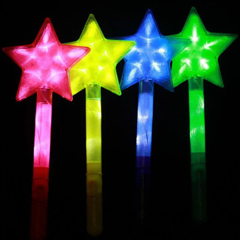 

3pcs Light Up Plastic Sticks Colorful Glow Party Weddings Flashings Vocal Concert Reusable Collection Funny Lasting Gift Toy