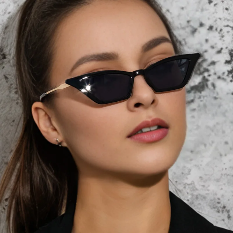 

Cat Eye Small Frame Sunglasses Women Metal Sun Glasses Classical Vintage Brand Designer Sun Glass lunettes de soleil homme