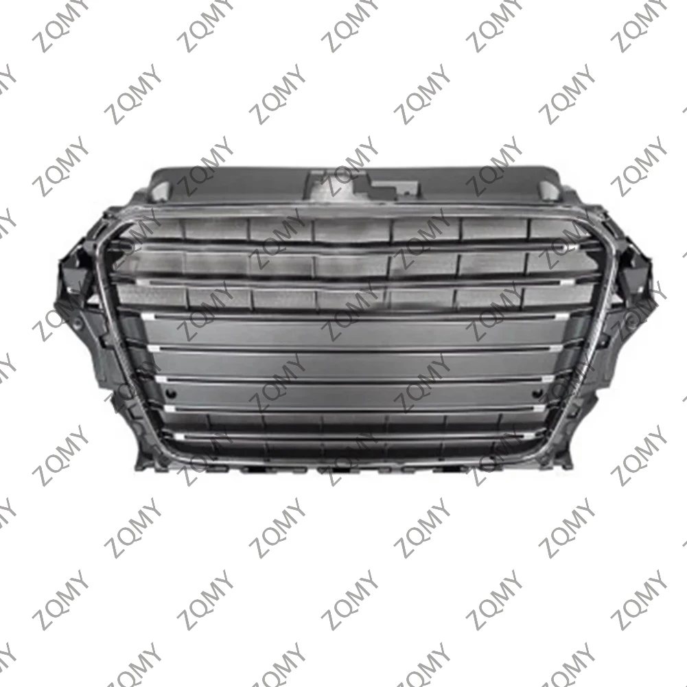 

With/Logo For Audi A3/A3L 2014 2015 2016 Car Front Bumper Grille Centre Panel Styling Upper Grill (Modify S3 style)