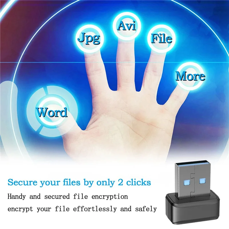 

ELECT-2X USB Fingerprint Key Reader FIDO U2F Speedy Matching Security Key Windows Hello Anti-Spoofing Mini Fingerprint Reader