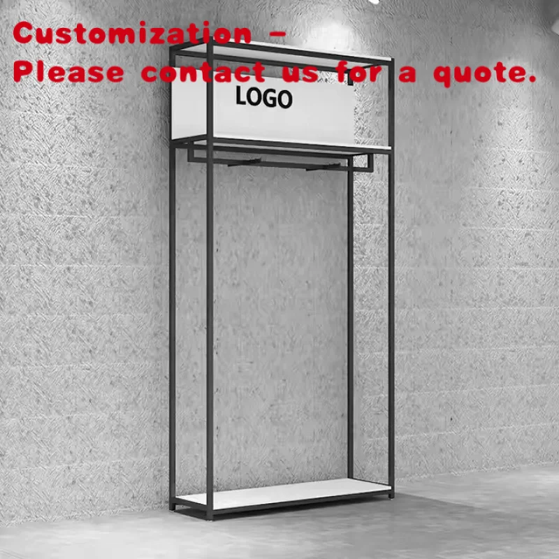 

custom.Custom Retail Stainless Steel Boutique Clothing Rack Store Shelves Supermarket Rack Clothes Display