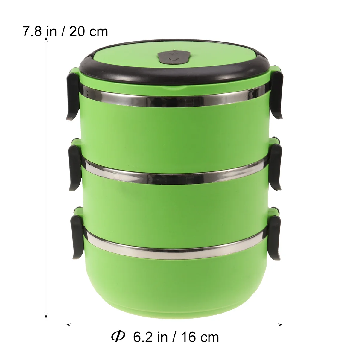 

Plastic Lunch Box Thermal Insulated Food Container Leak Proof Bento Storage Containers For Portable Meal Green