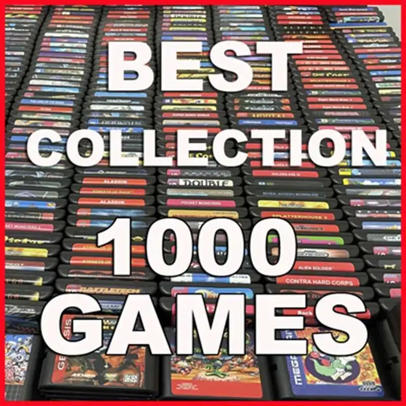1000 Games Best Collection 16bit MD Game Card For Sega Mega Drive For Genesis