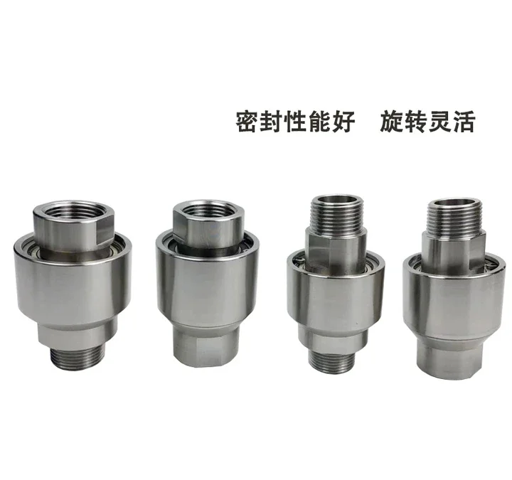 DN25 32 40 Rotary Dust Removal Water Pipe Fitting Straight Flange Threaded Connection Universal Joint