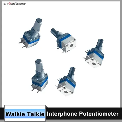 Walkie Talkie Interphone Potentiometer A103 A10K Volume Control Switch Knob  Replacement For Baofeng BF-888S UV-5R UV-82 Radio