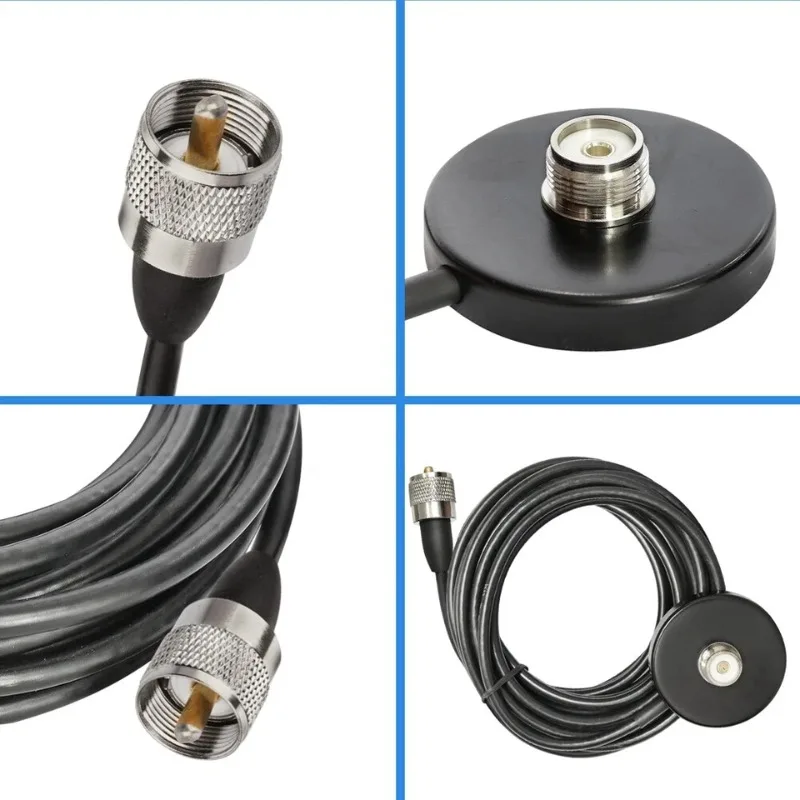 SO239 Adapter podstawy magnetycznej PL259 Złącze antenowe dla Yaesu Vertex Kenwood TYT HYT Samochodowe mobilne walkie talkie Akcesoria — zdjęcie produktu 2
