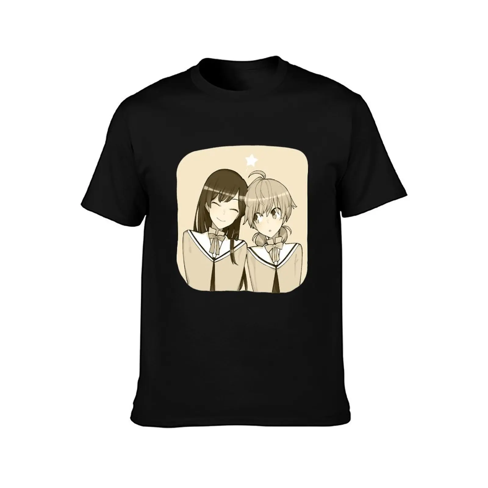 Yuu & Nanami - Bloom Into You T-Shirt Summer Casual Cotton Tee Oversized Streetwear Tops Vintage Graphic Print 100% Cotton
