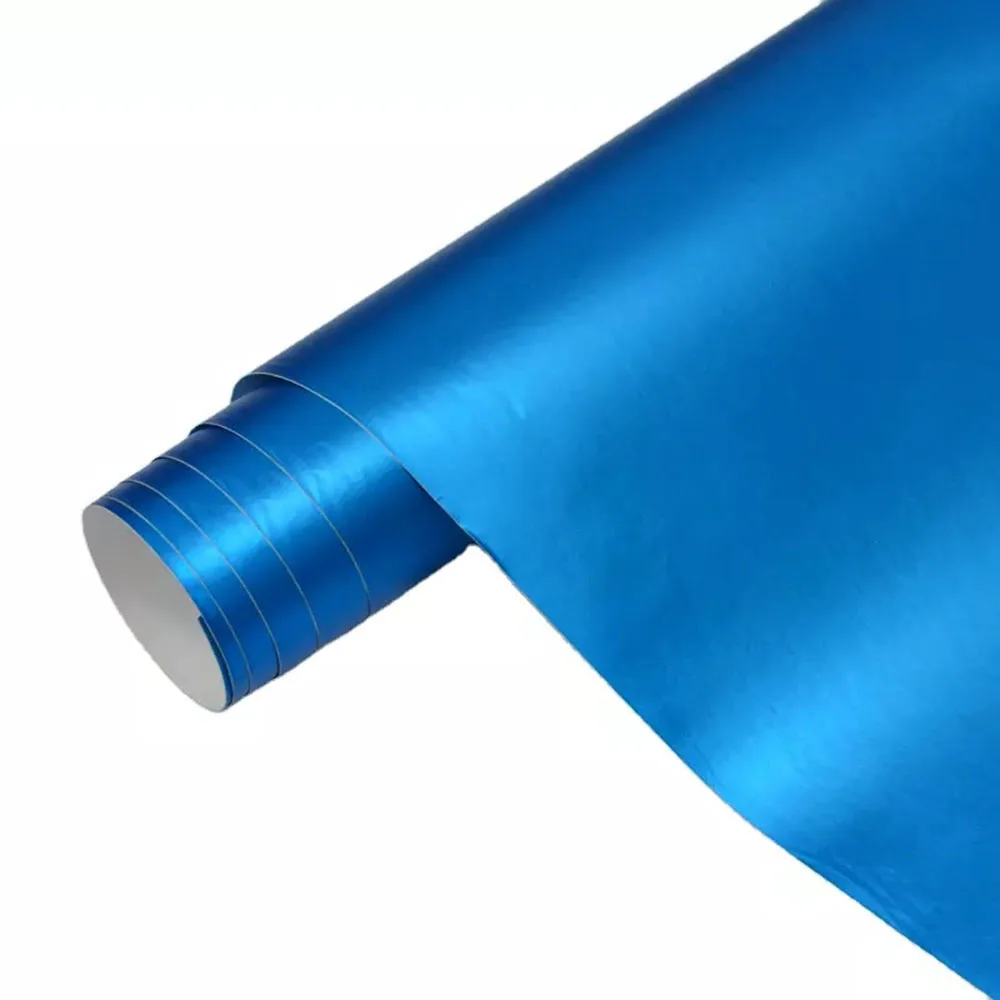 

ICE FILM SKY BLUE Car Wrap Sticker PVC Self Adhesive Vinyl 50*9M Size Roll DIY Decoration Wrapping Film Air Release Auto Decal