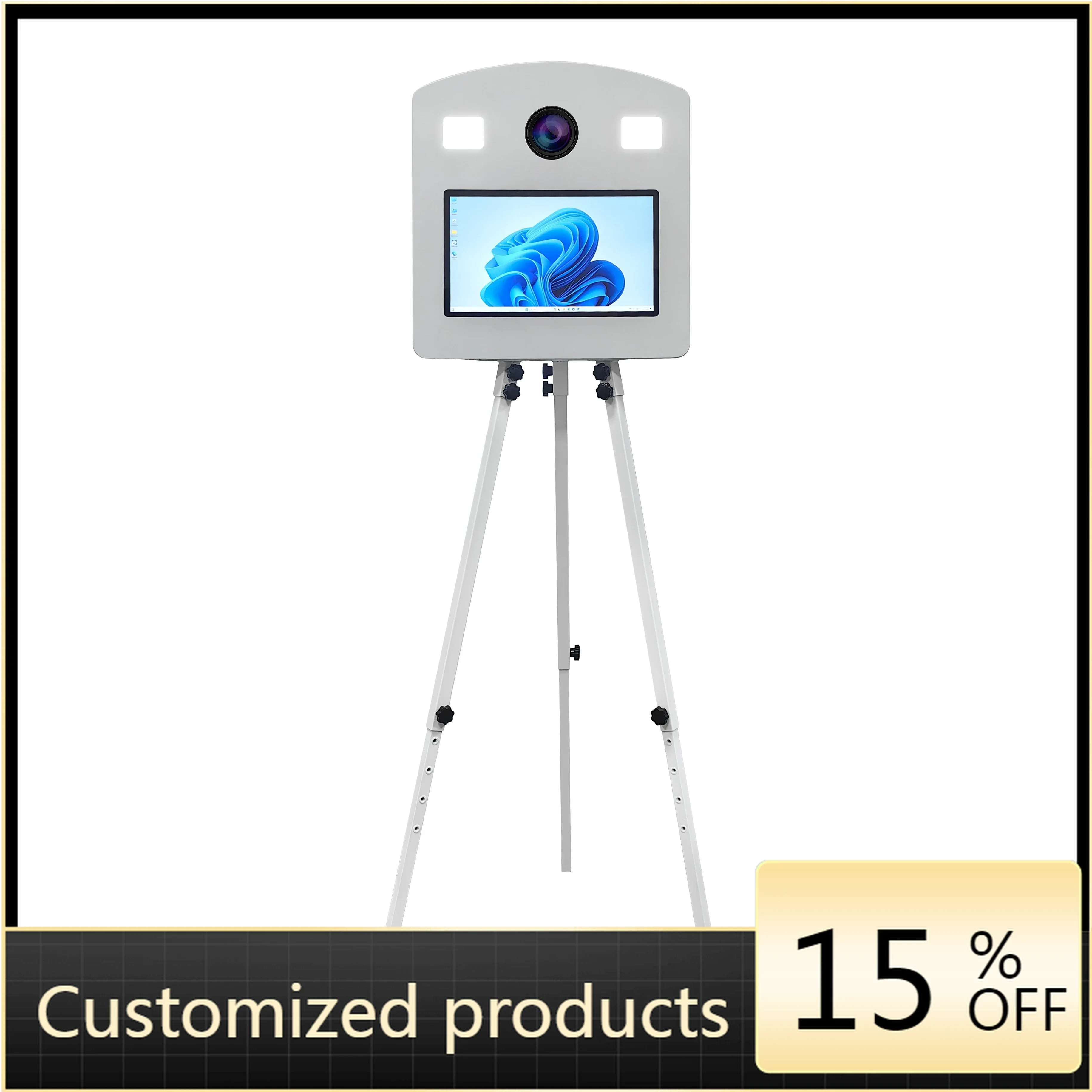 

DZ WJW CJM Advanced products 2025 New Adjustable Tripod Dslr Photo Booth With Magic Mirror Plate Photobooth 15.6 In