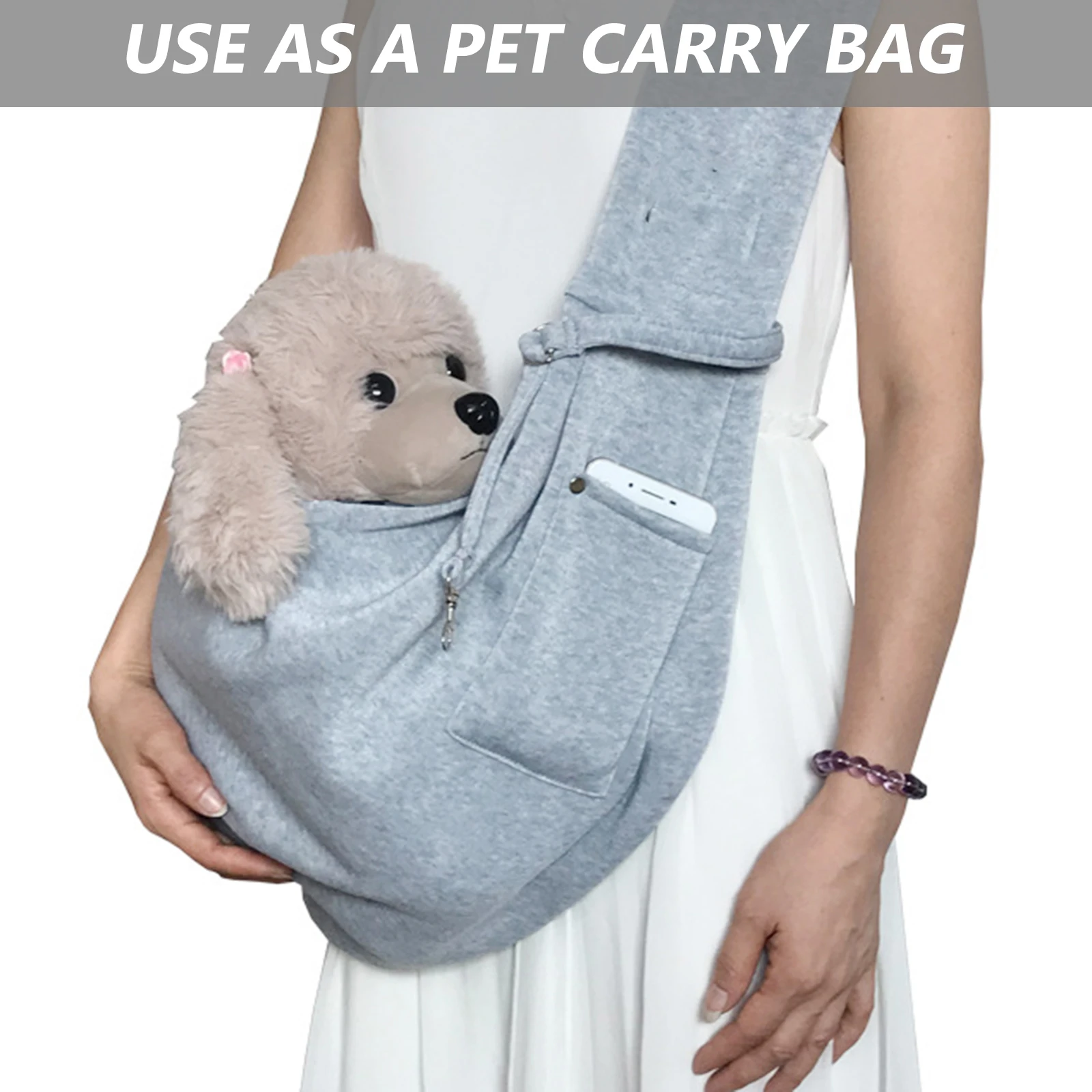 

Pet Out Bag Small Dog Sling Carrier Lightweight Durable Portable Breathable Cats Hanging Backpack Travel Outdoor Pet Pouch