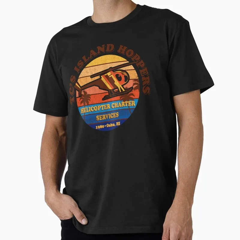 TC's Island Hoppers Jaws Horror Movie Halloween Gift T Shirt Vintage Amity Island Great White Shark Graphic Tops S-6XL