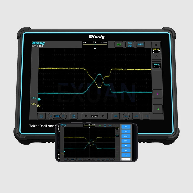 Micsig ATO1004 oscyloskop do diagnostyki w branży Automotive płaski Panel dotykowy oscyloskop diagnostyczny Automotive wersja komputerowa Maintenan