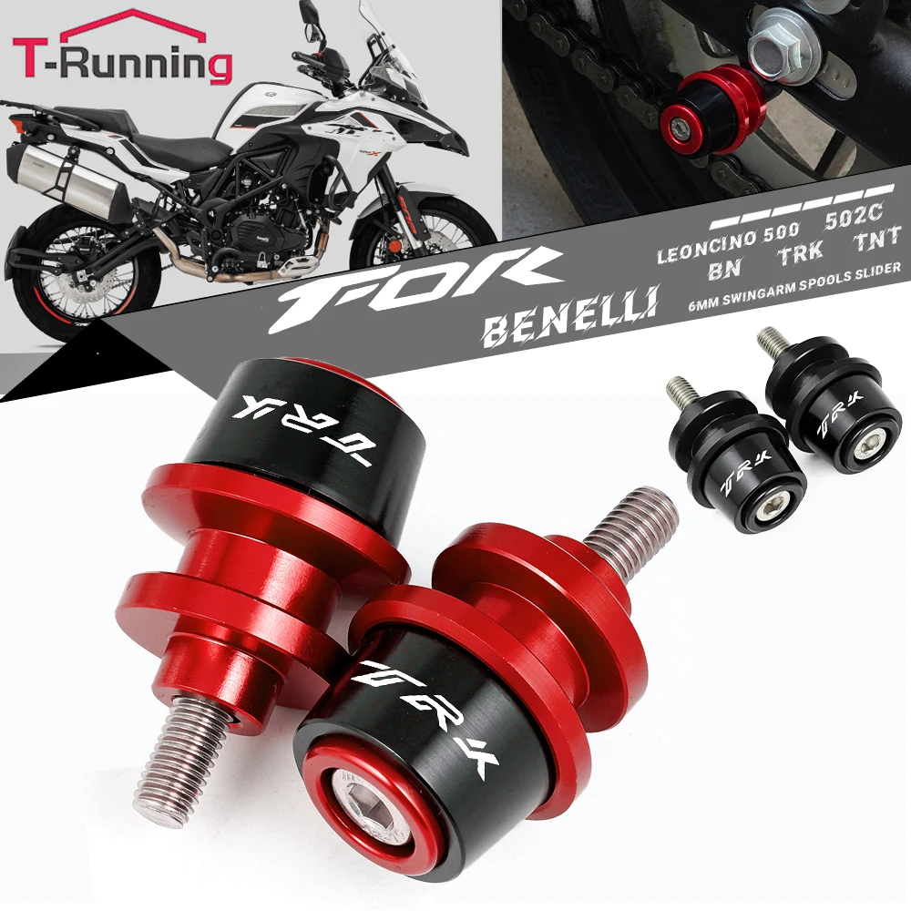 

Для Benelli TRK 702X702 TRK 502X 502 Leoncine 500 BJ600 BN500 TNT 300 Сплав с ЧПУ M6 Катушки маятника Винты задней стойки Ползунки