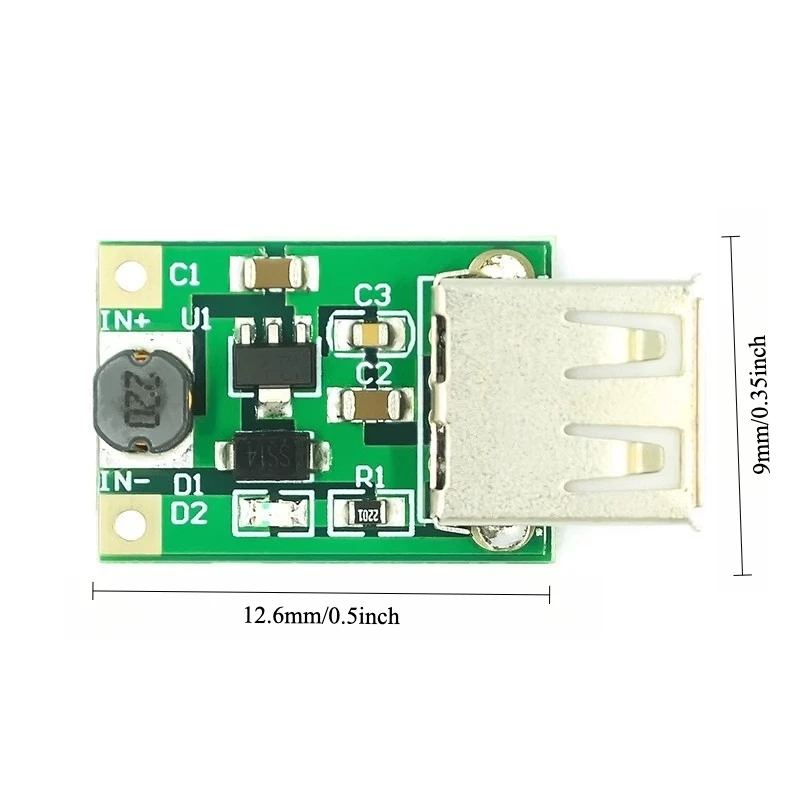 6pcs DC DC Step Up Converter 0.9V 5V to 5V Boost Regulator for Power Bank Battery Charger Module