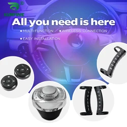Universal Wireless Bluetooth button Steering Wheel Multi-Function Remote Control For Car Radio GPS Multimedia Navigation Player