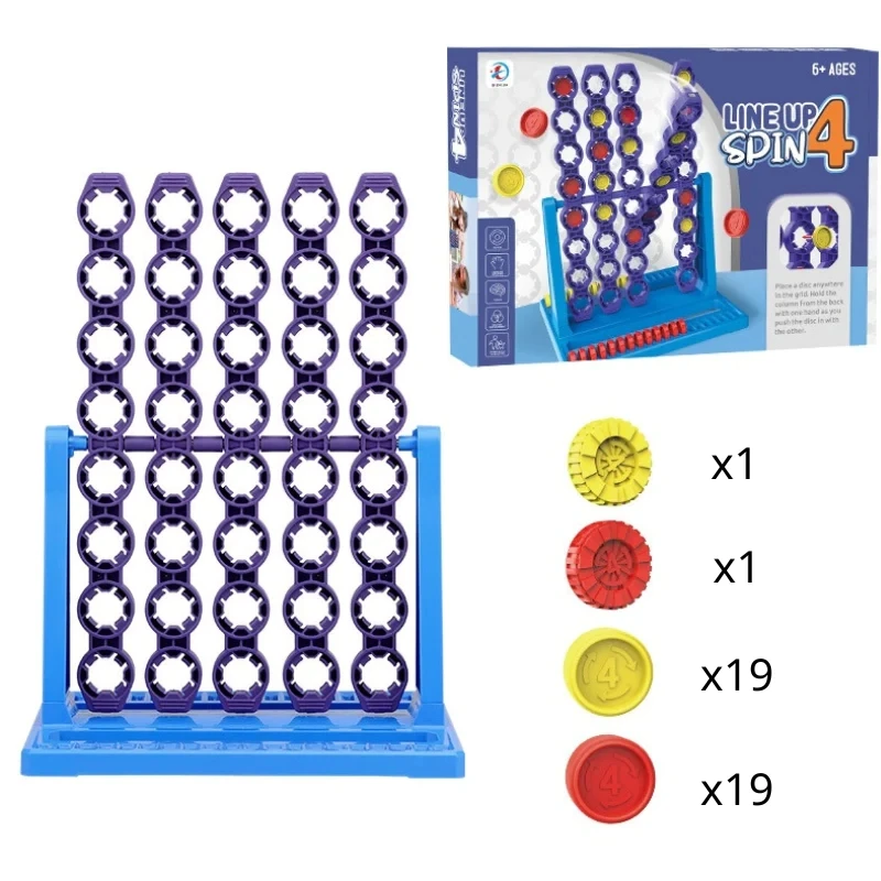 Educational Toy Chess Children Toys Puzzle Board Game Line Up 4 Classic Family Toy Vertical Blue Vertical Connect Board Checkers