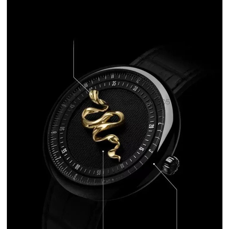 Serpent Year Limited 18k Gold Mechanical Watch Global, Men's Watch
